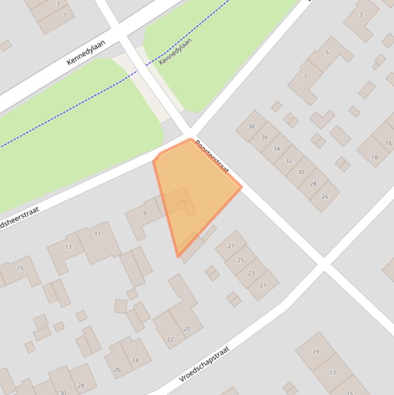 Kaart van postcodegebied 6441CW.