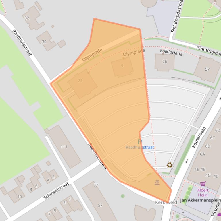 Kaart van postcodegebied 6441DV.