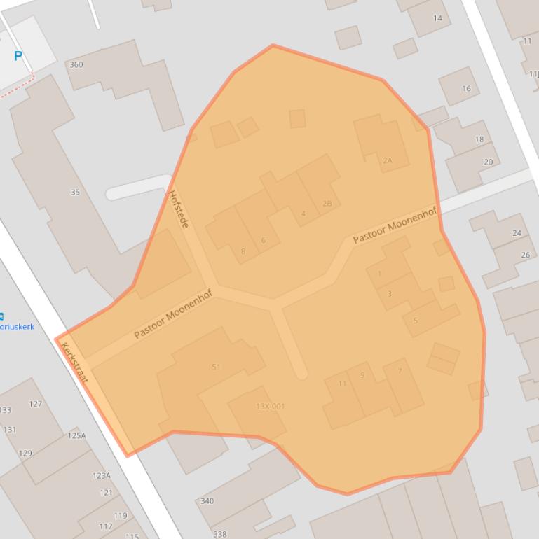 Kaart van postcodegebied 6441DZ.