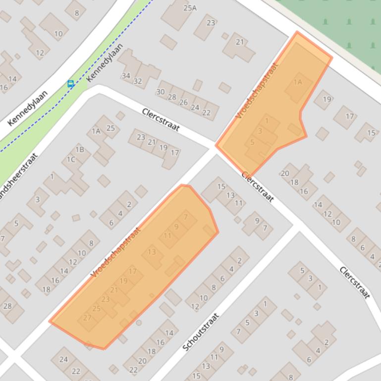 Kaart van postcodegebied 6441EL.