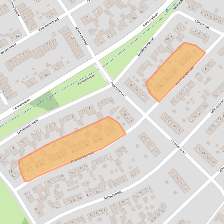 Kaart van postcodegebied 6441EN.