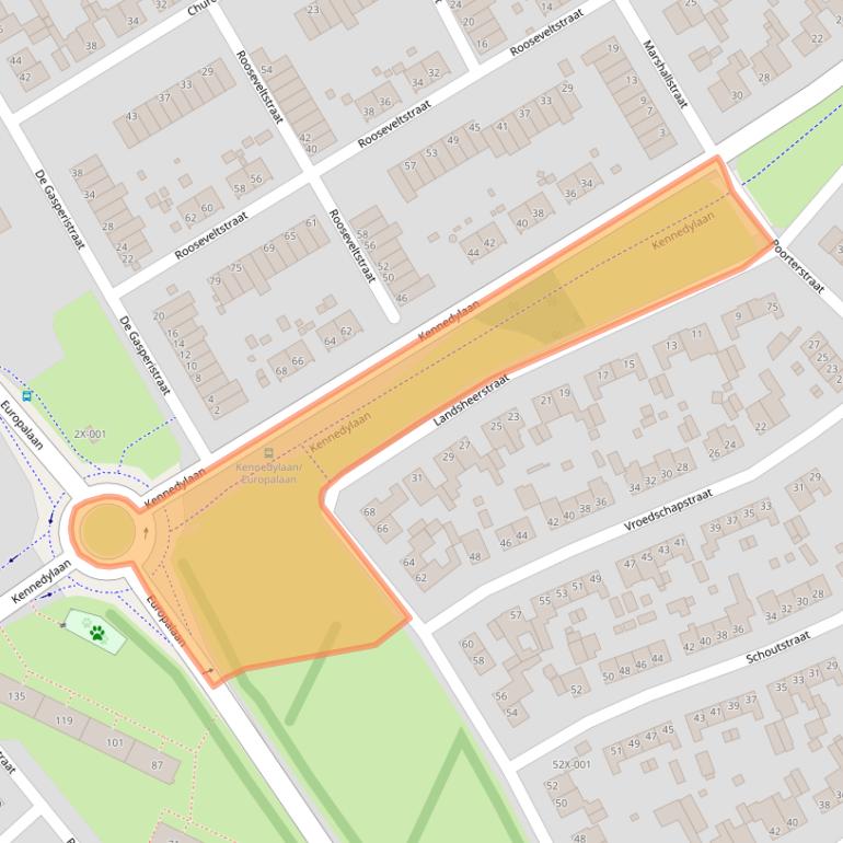 Kaart van postcodegebied 6441EX.