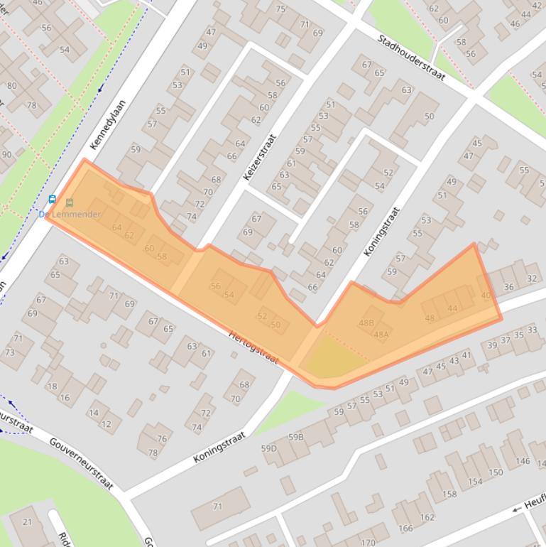 Kaart van postcodegebied 6441HD.