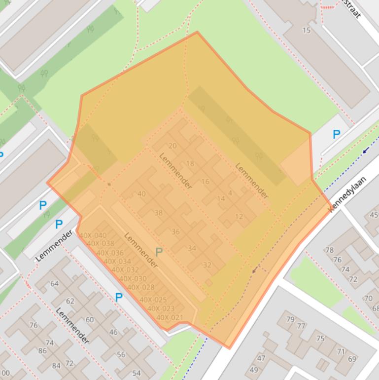 Kaart van postcodegebied 6441HL.