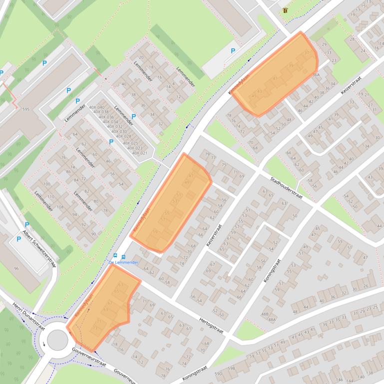 Kaart van postcodegebied 6441JB.