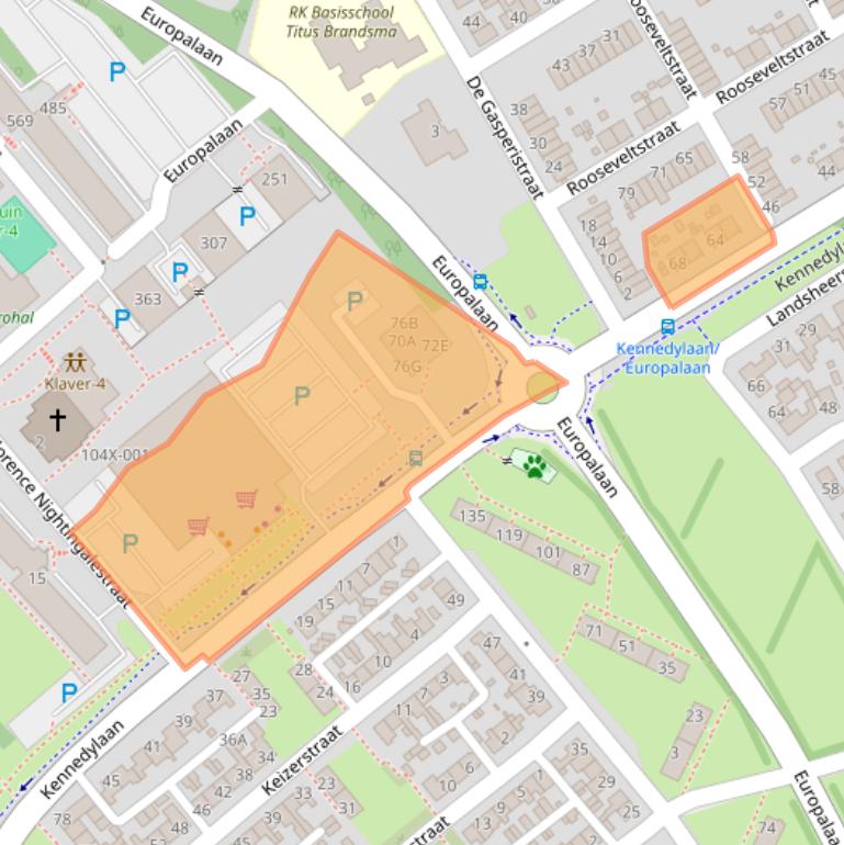 Kaart van postcodegebied 6441JG.