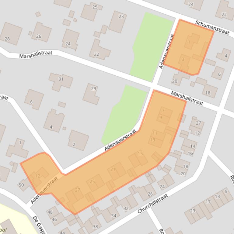 Kaart van postcodegebied 6441JV.