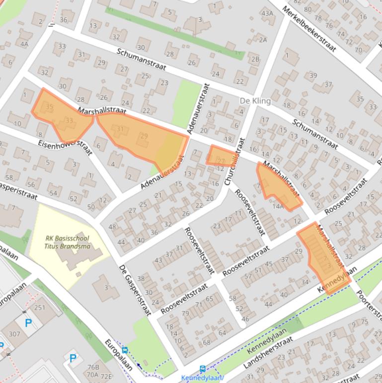 Kaart van postcodegebied 6441JW.