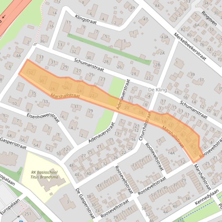 Kaart van postcodegebied 6441JX.