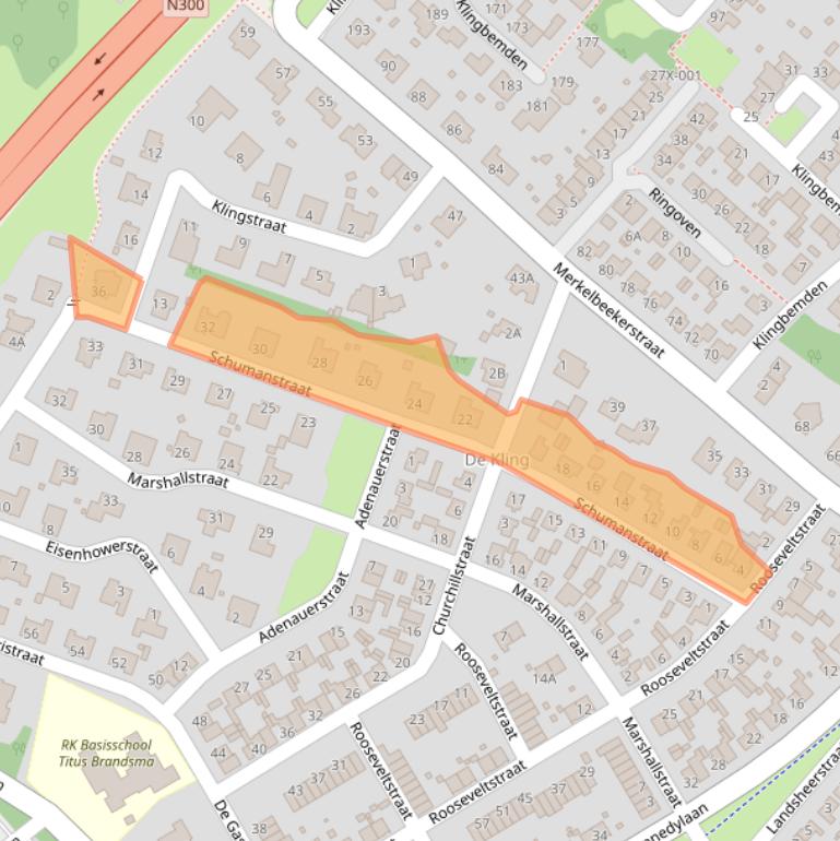 Kaart van postcodegebied 6441KD.