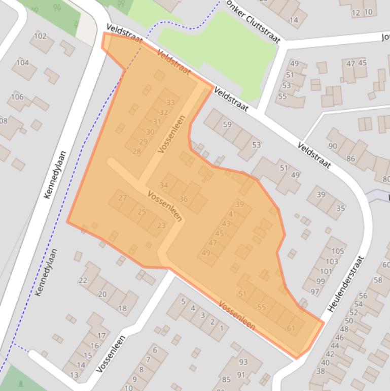 Kaart van postcodegebied 6441SN.