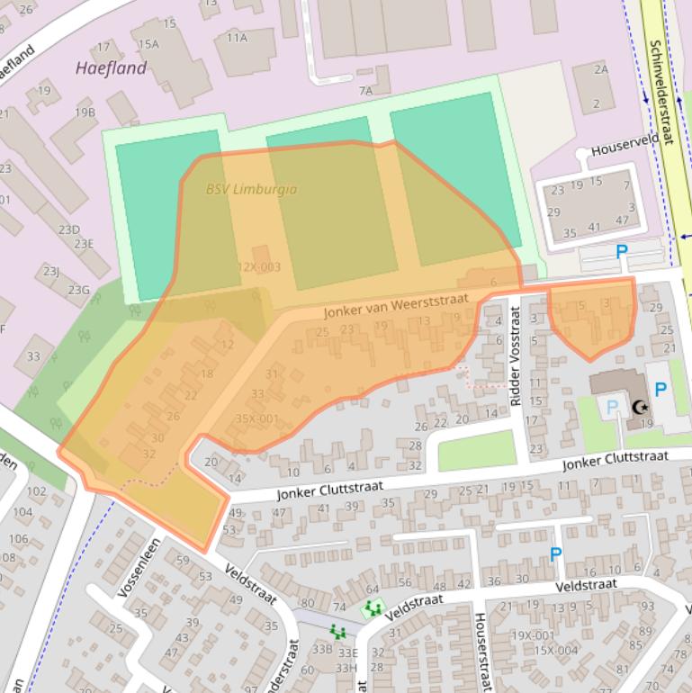 Kaart van postcodegebied 6441SW.