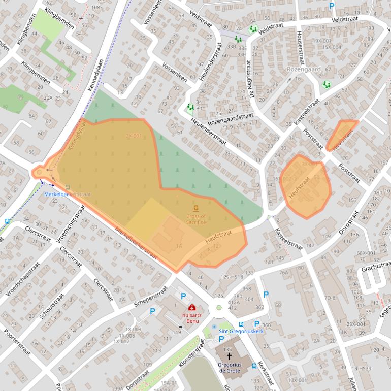 Kaart van postcodegebied 6441TX.