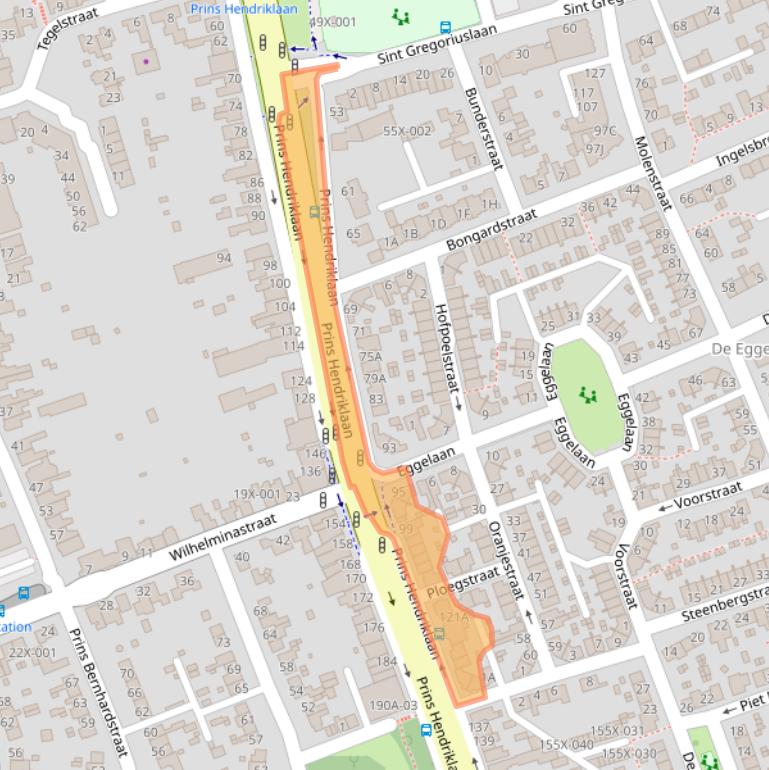 Kaart van postcodegebied 6442AC.