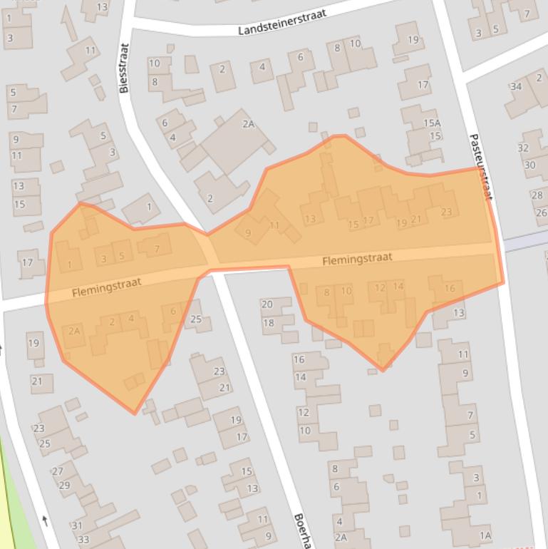 Kaart van postcodegebied 6442AX.