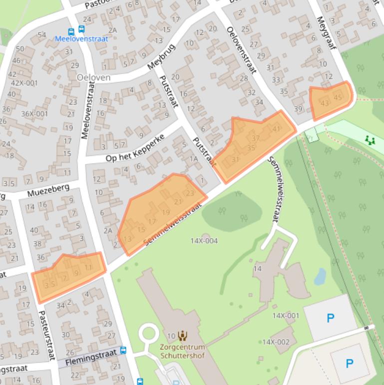 Kaart van postcodegebied 6442BG.