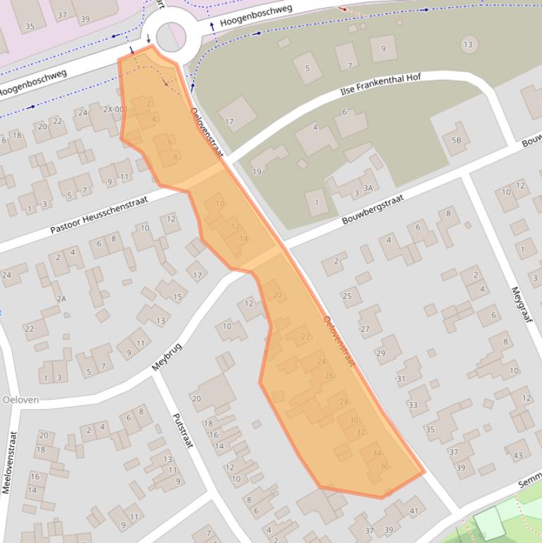 Kaart van postcodegebied 6442BK.