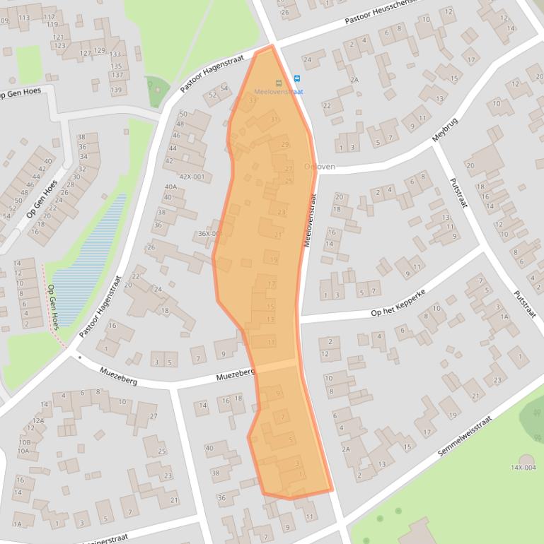 Kaart van postcodegebied 6442BP.
