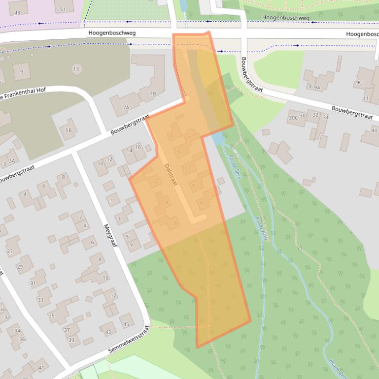 Kaart van postcodegebied 6442PE.