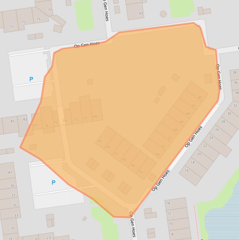 Kaart van postcodegebied 6442PM.