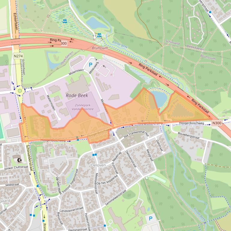Kaart van postcodegebied 6442PT.