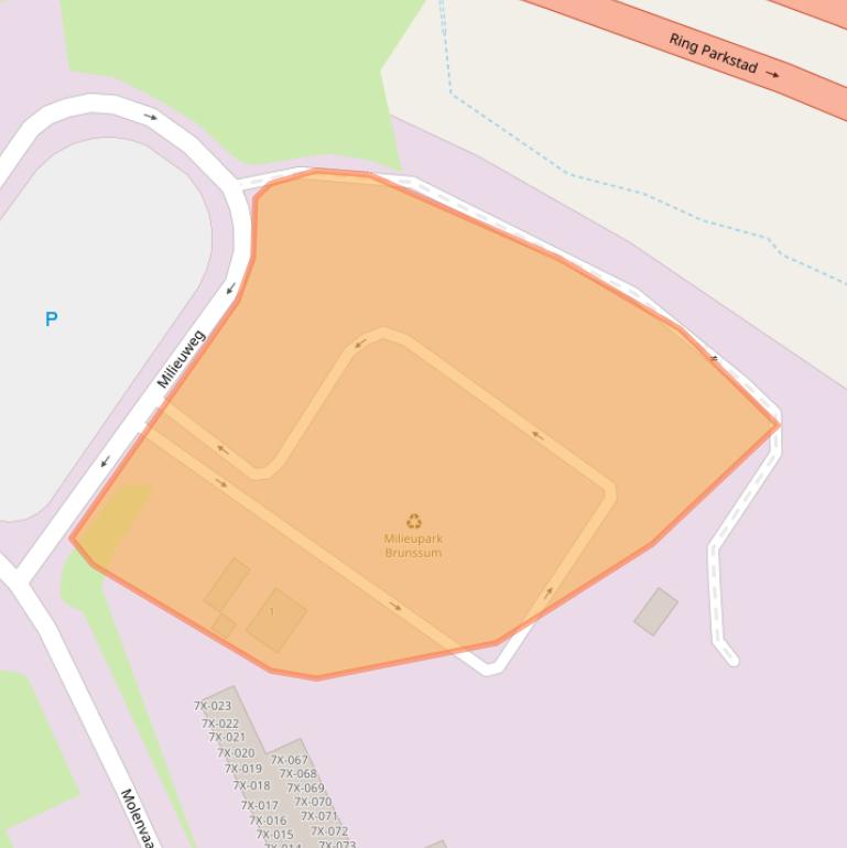 Kaart van postcodegebied 6442PV.