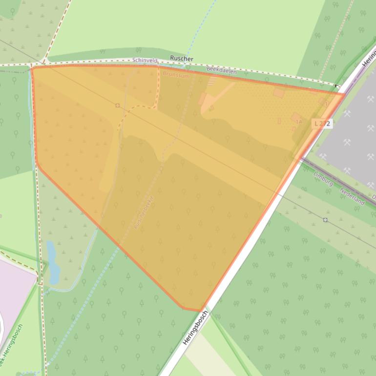 Kaart van postcodegebied 6442PX.