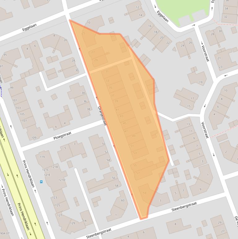 Kaart van postcodegebied 6442XH.