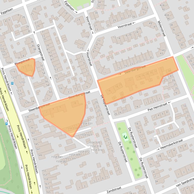 Kaart van postcodegebied 6442XN.