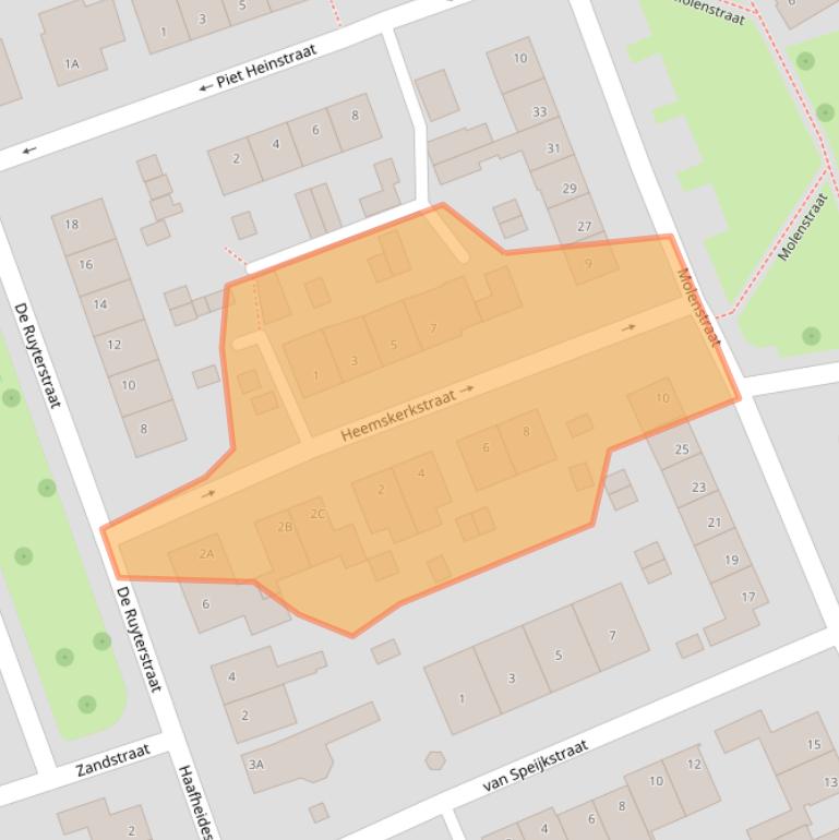 Kaart van postcodegebied 6442XT.