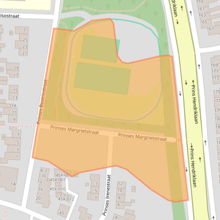 Kaart van postcodegebied 6443AH.