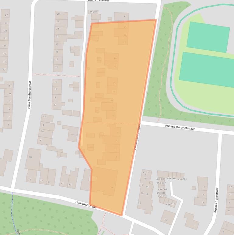 Kaart van postcodegebied 6443AK.