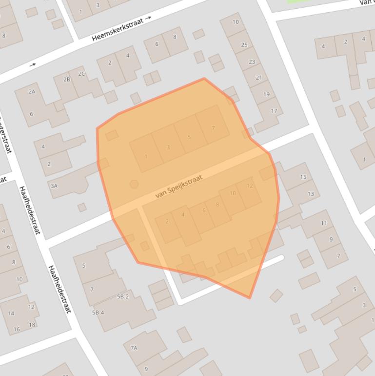 Kaart van postcodegebied 6443AX.