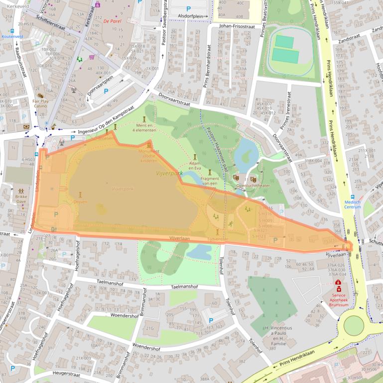 Kaart van postcodegebied 6443BA.