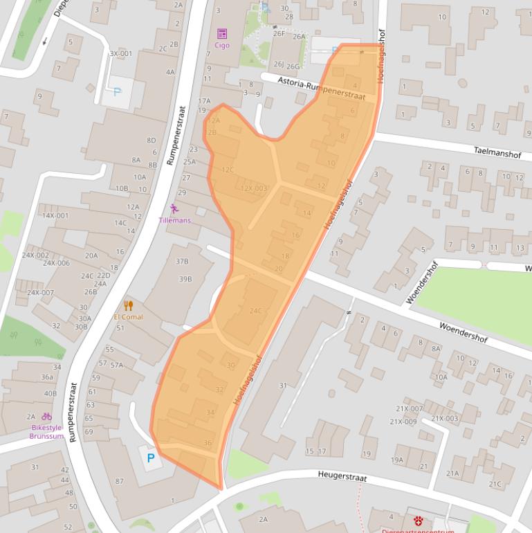 Kaart van postcodegebied 6443BP.