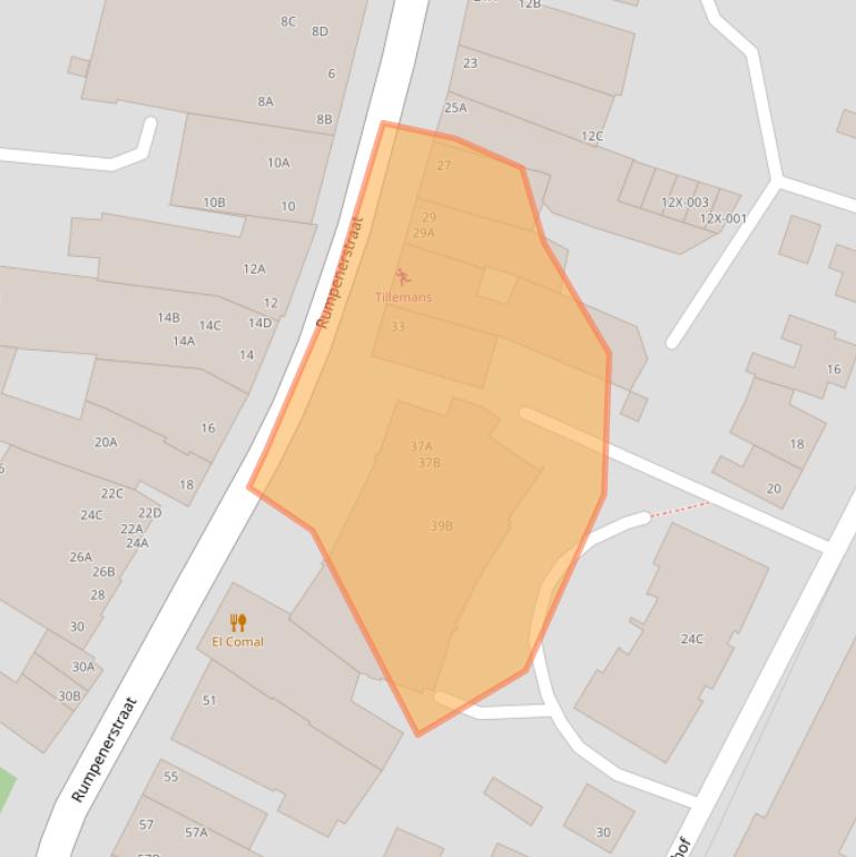 Kaart van postcodegebied 6443CB.