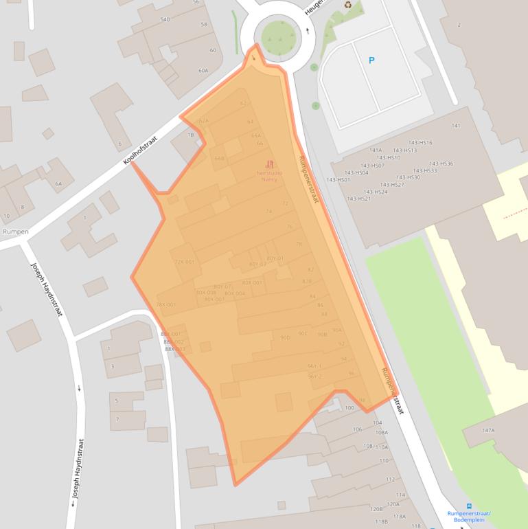 Kaart van postcodegebied 6443CG.