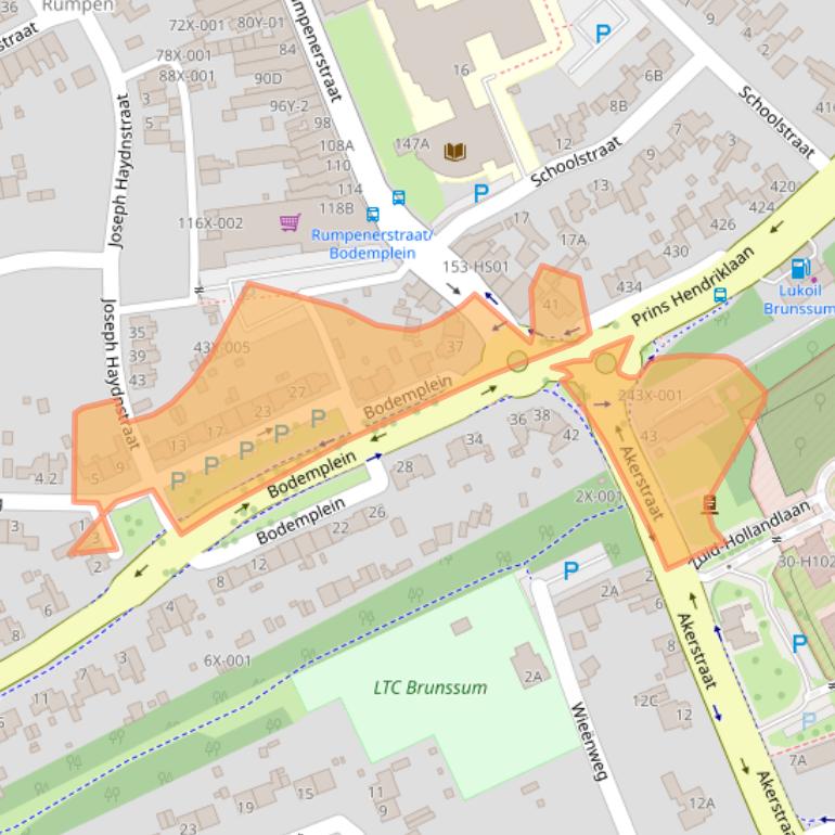 Kaart van postcodegebied 6443CJ.