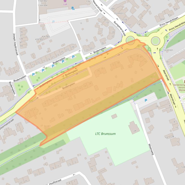 Kaart van postcodegebied 6443CK.