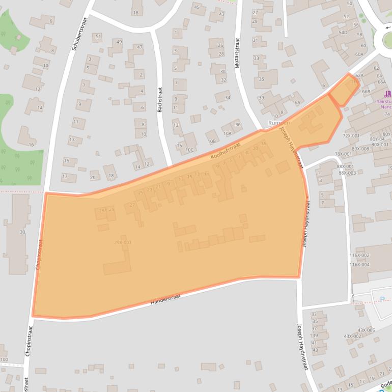 Kaart van postcodegebied 6443CL.