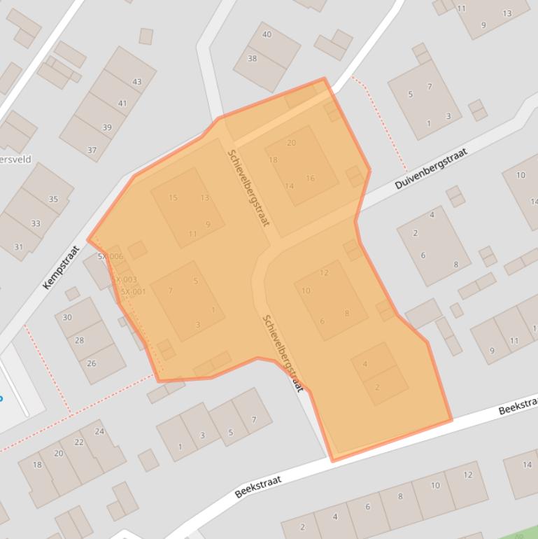 Kaart van postcodegebied 6443TC.