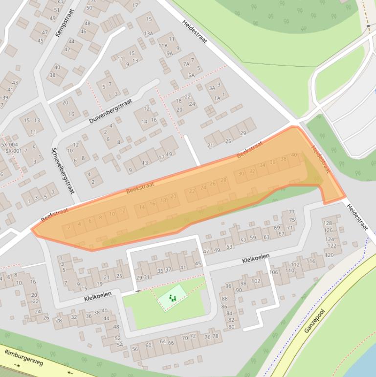 Kaart van postcodegebied 6443VC.