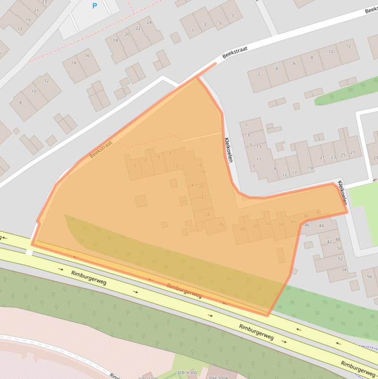 Kaart van postcodegebied 6443WB.