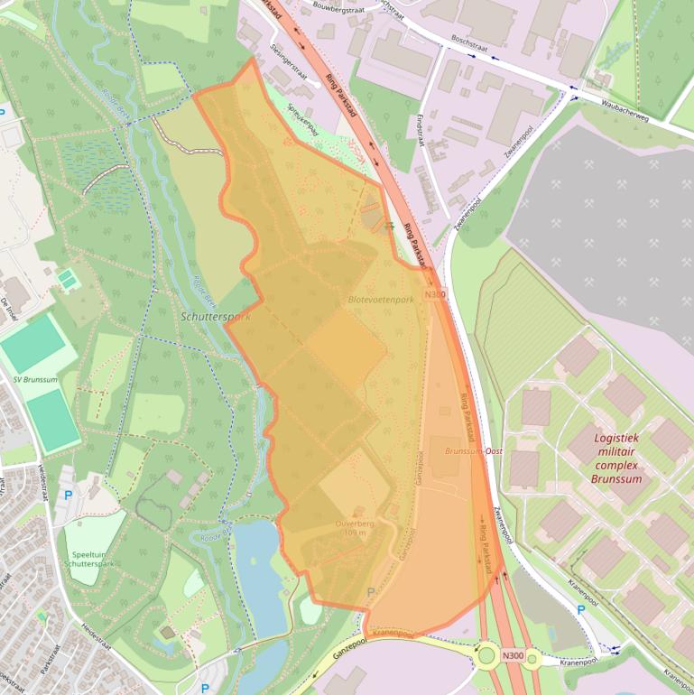 Kaart van postcodegebied 6443WZ.