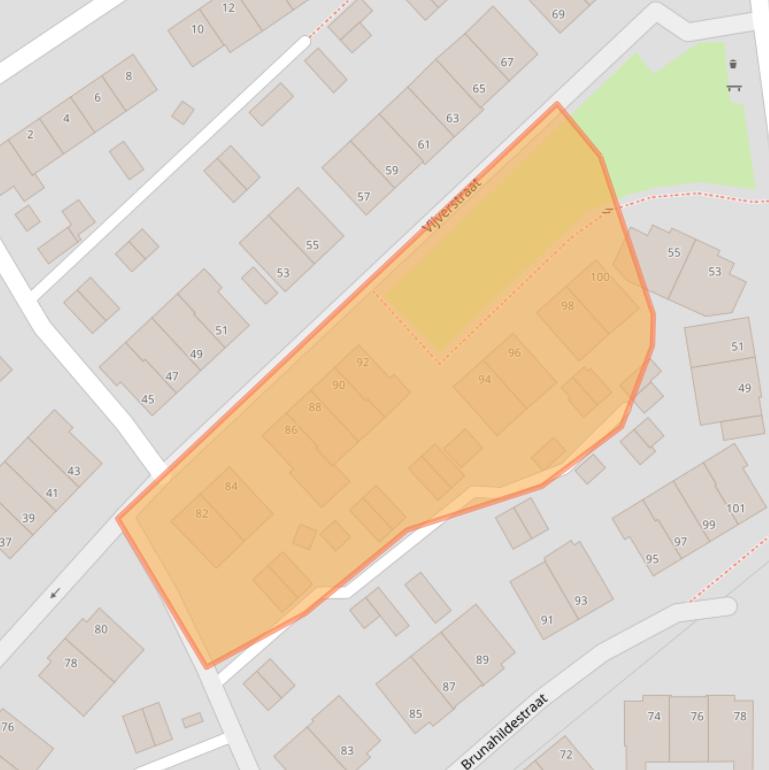 Kaart van postcodegebied 6443XP.