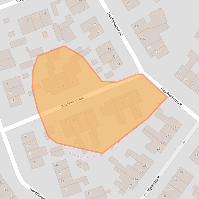 Kaart van postcodegebied 6443XS.