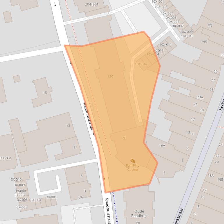 Kaart van postcodegebied 6444AB.