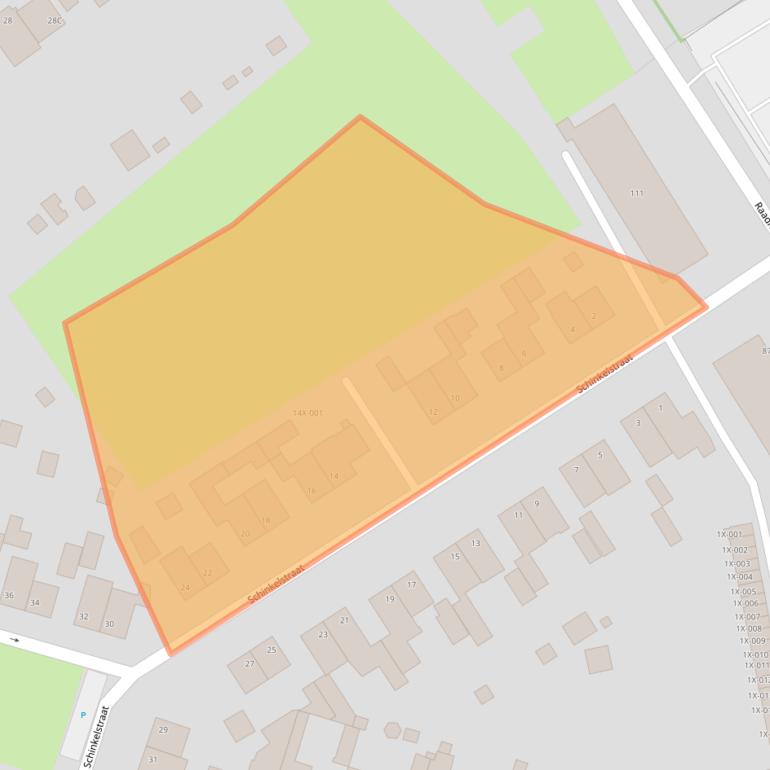 Kaart van postcodegebied 6444AD.