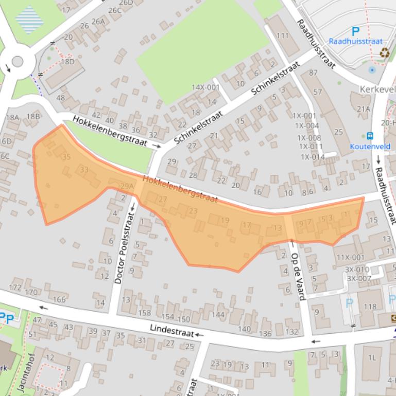 Kaart van postcodegebied 6444AE.