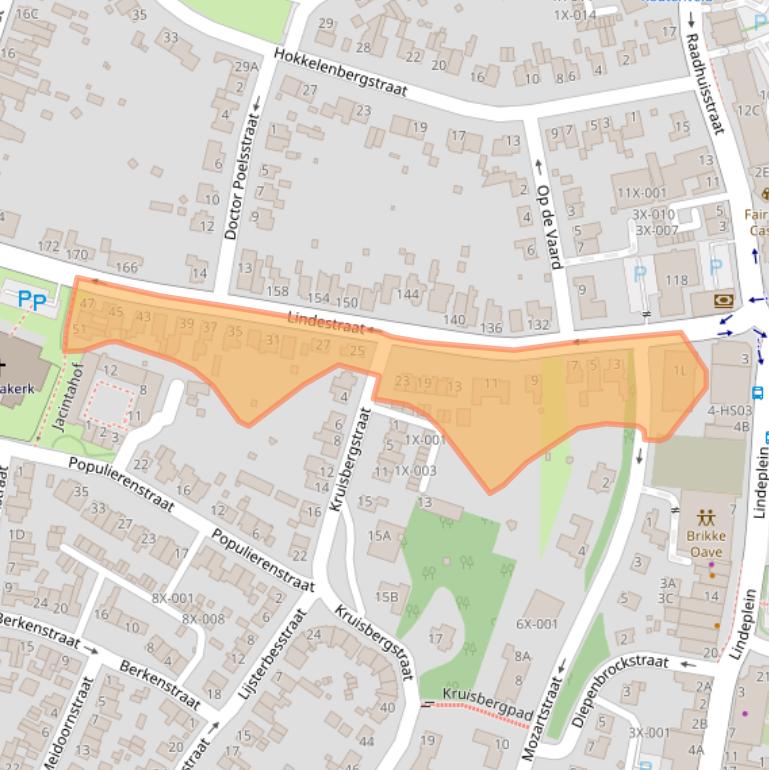 Kaart van postcodegebied 6444AM.